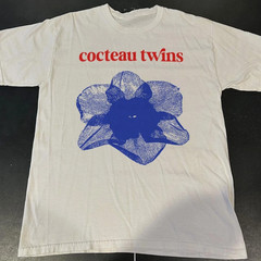 Vintage Cocteau Twins white Cotton T-Shirt Full Size BS829