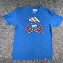 Men’s Suavecito X Johnny Cupcakes Barber Shop Crossbones Tee Shirt XL