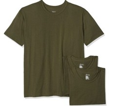 SOFFE TEE USMC olive green Army T-Shirt M280 3PK 50/50 Poly/Cotton NEW USA Made