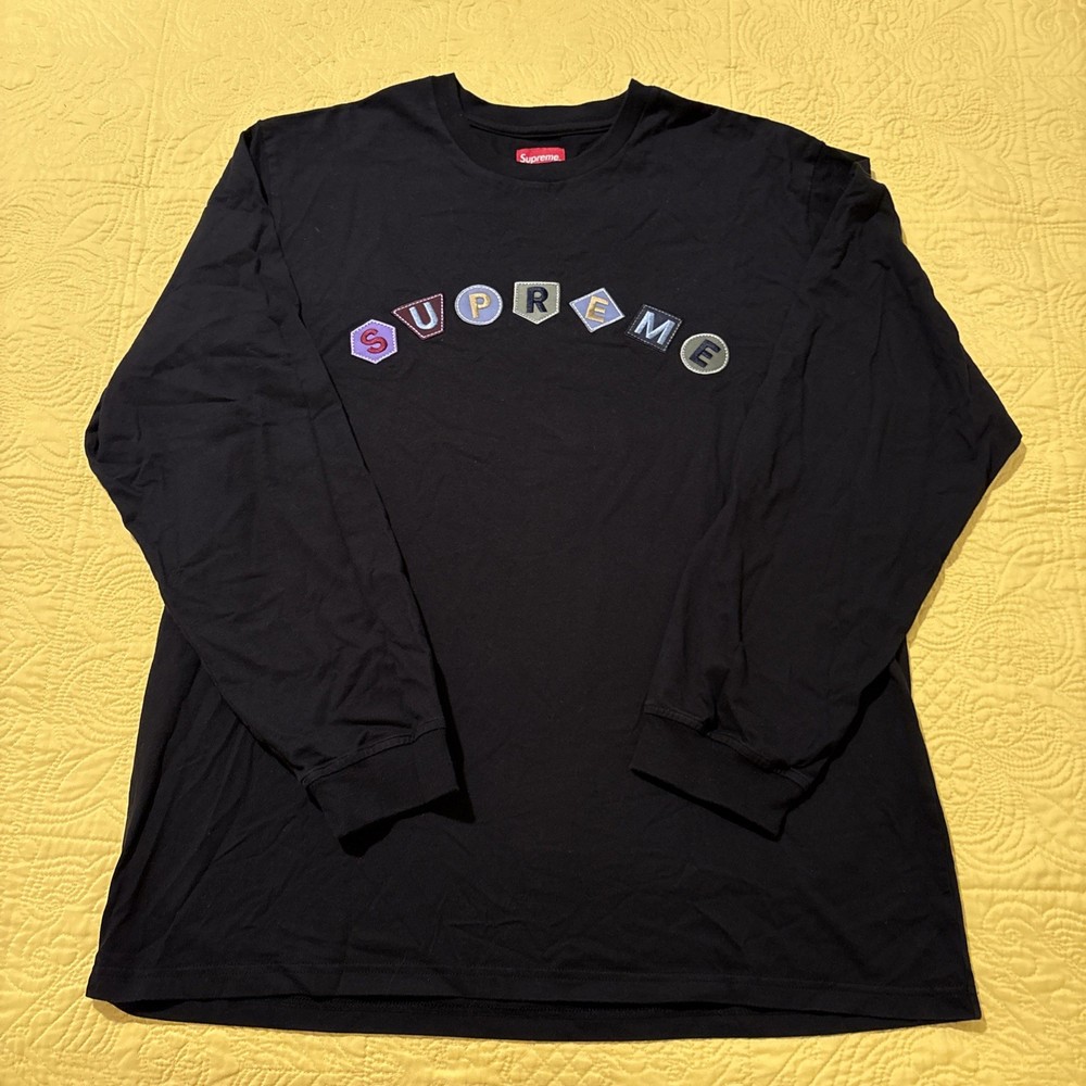 Supreme Geo Arc L/S Top Black FW21 Brand New Size Extra Large XL