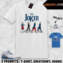 Tee Shirt Matching AJ 3 True Blue 2026 To Match Sneaker The Joker T-Shirt