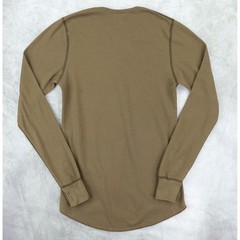 American Apparel Dexter Morgan Henley Thermal Kill Shirt Medium Green USA MADE