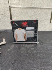New Balance Cotton Performance Short Sleeve V Neck Tee 3Pk Tagless M 38-40 NIB