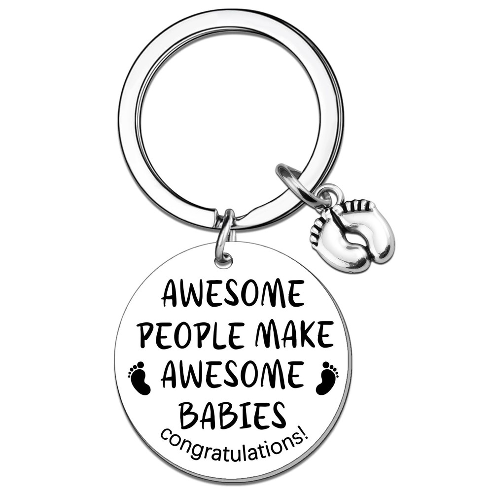 New Parent Expecting Mom Keychain: Pregnancy Congratulation Gift for Her