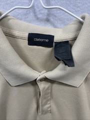 CLAIBORNE Men’s Size Large Beige Polo Shirt