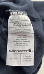 Carhartt Pocket Shirt Mens XL Blue Workwear Tee T-Shirt K87 Original Fit Logo