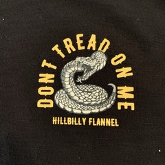 Hillbilly Flannel Co Don’t Tread On Me Snake Short Sleeve T-Shirt Black Men’s XL