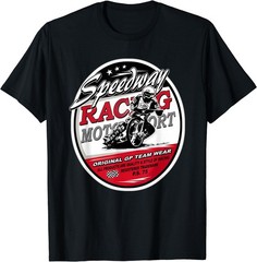 Motorcycle Speedway T-Shirt Flat Track Race T-Shirt