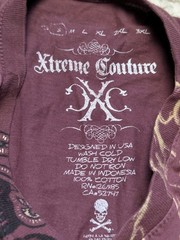 Y2K Vintage Xtreme Couture AOP Skull Shirt Small