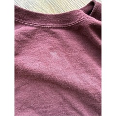 Carhartt Long Sleeve Graphic Tee Burgundy Maroon Loose Fit Cotton Men L TK0231-M