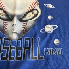 Alien Baseball T-shirt Sz: Large Jerzees Tee Shirt Occult UFO Y2K Unique Sports