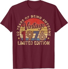 Retro 50th Birthday 1976 50 Year Old Birthday Party T-Shirt