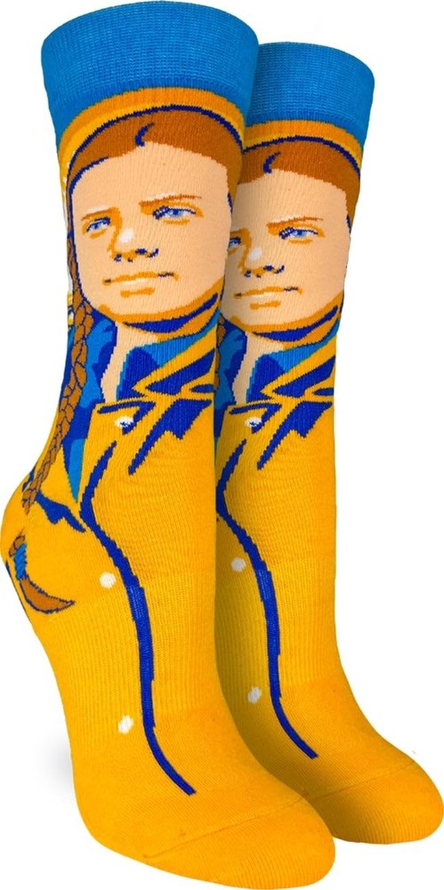 Men’s Famous and Historical People Socks Adult Novelty Dress Socks Crew Cut