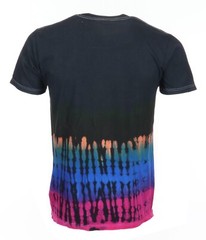 Woodstock tie dye t-shirt peace and music shirt tie dyed guitar shirt M