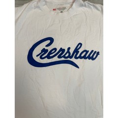 The Marathon Clothing TMC Crenshaw Shirt White Royal Blue Mens Large L Nipsey