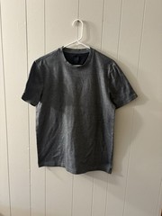 14th & Union Men’s Medium Grey Short Sleeve Top EUC Business Casual Y6