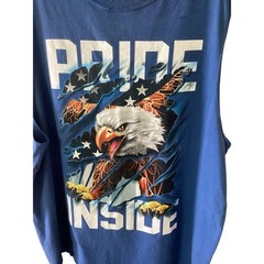 Patriotic “Pride Inside” Sleveless Tee Size XL