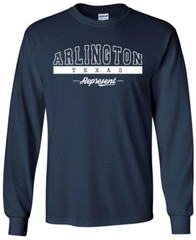 Arlington Texas State T-Shirt Long Sleeve Graphic Tees Unisex Apparel