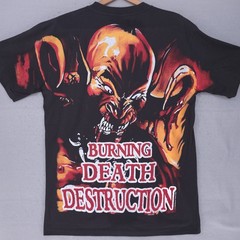 Vintage Manowar Hell On Stage Shirt Mens XL REPRINT AOP All Over Print Band 90s