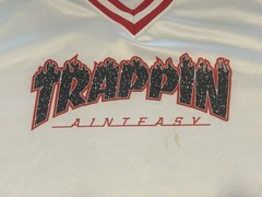 Hudson & Co Shirt Trappin Aint Easy Jersey El Chapó #17 Streetwear Y2K Mens L