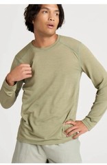 Allbirds Natural Run Long Sleeve Shirt Mens Size Large Green Merino Wool Blend