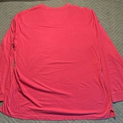 Greg Norman Mens XXL Long Sleeve Shark Logo Performance Crewneck T-Shirt Pink