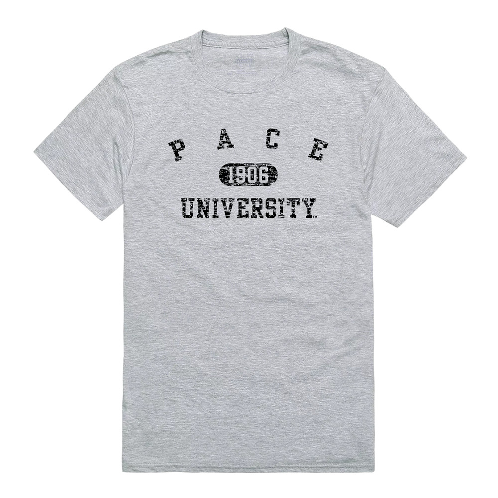 Pace University Setters NCAA Distressed Arch College Tee T Shirt