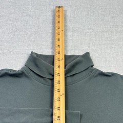 L.L. Bean Turtleneck Shirt Mens Large Green Long Sleeve Cotton Spandex Stretch