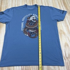 Grunt Style XL Blue T-shirt Club Member “Eternal Hostility Against Tyranny”