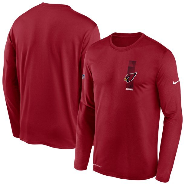 Arizona Cardinals Nike Dri-fit Sideline Performance Long Sleeve Tee (Size: S, M)