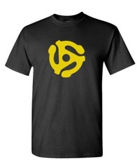 DJ 45 RPM ADAPTER – spider record dj music – Cotton Unisex T-Shirt
