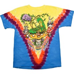 All Mad Here Clearance Tie-Dye T-Shirt Liquid Blue