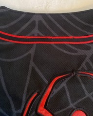 The Amazing Spider Man Baseball Jersey Mens XL Black Red Marvel Comics 2001 NWOT