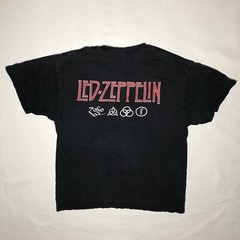 Vintage 2001 Led Zeppelin IV Album T-Shirt Adult Large ZoSo Black Old Hermit
