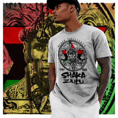 African King Shaka Zulu Warrior T-Shirt Marcus Garvey Melanin Pride Africa Roots