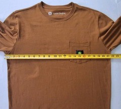 John Deere Workwear Pocket T-Shirt Logo 100% Cotton Farm Utility Tee Size Medium