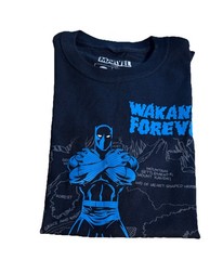 NEW Black Panther Marvel Black Cotton T Shirt Classic Fit Size S Small
