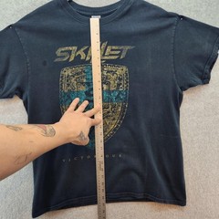 Skillet Shirt Mens Large Black Victorious Album Graphic Rock Band Tee Music