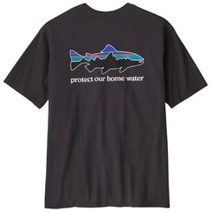 Patagonia – M’s Home Water Trout Organic T-Shirt – Ink Black 37547 Small – NWT