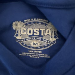 Costa Del Mar Mens C Wave T-Shirt Size Medium Blue