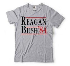 Reagan Bush ’84 Election T-Shirt Political Patriotic Republican 4th Of July Tees