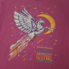 Vintage Kentucky Derby Tshirt 1992 Size XL USA Made Pegasus Pink 90s