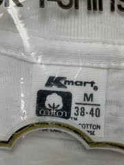Vintage 3 Pack Kmart Brand Men’s V-Neck White T-Shirts 100% Combed Cotton Size M