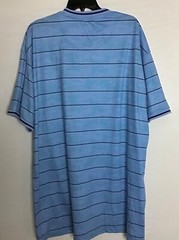 GALAXY MEN BIG ND TALL MEN BLUE STRIPE TEE SHIRT SZ 4XL