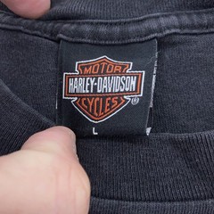Vintage Harley-Davidson Shirt Mens Large Black American Pride Dubai UAE 90s USA