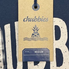 NEW Chubbies “Sky’s Out Thighs Out” T Shirt The No Brainer Mens M Cotton Blue