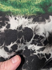Tiger Shirt Mens Large Black Tie Dye Graphic Big Cat Wildlife Short Sleeve