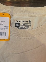carhartt long sleeve Logo T shirt 4XL Tall W07 K231