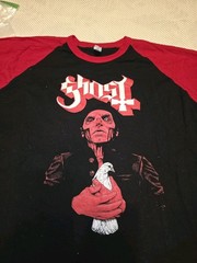 Ghost Prequelle Album Art XXXL Raglan Black With Red Sleeves