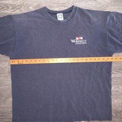 Vintage Faded Blue Microsoft SQL Server 7.0 Embriodered Knit Tech T-Shirt Sz. XL